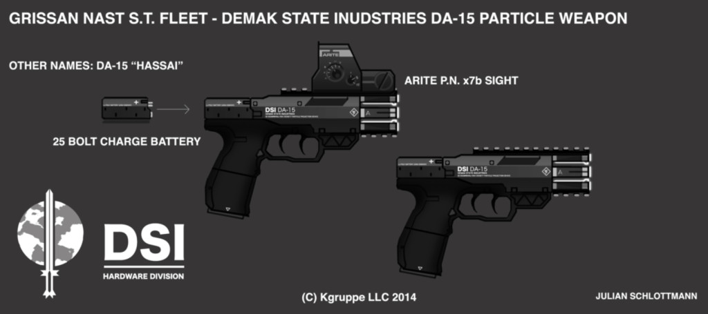 Standard Sidearm of Naplian Fighter Pilots circa 2800