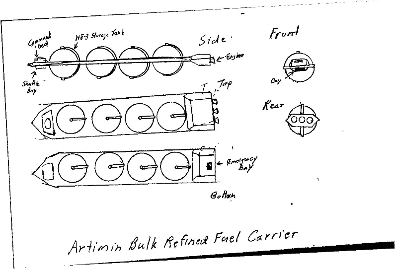 Bulk Fuel Carrier design proposed by player Charles Lewis