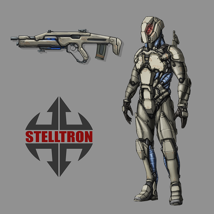 Stelltron regular infantry trooper. Circa 4715.